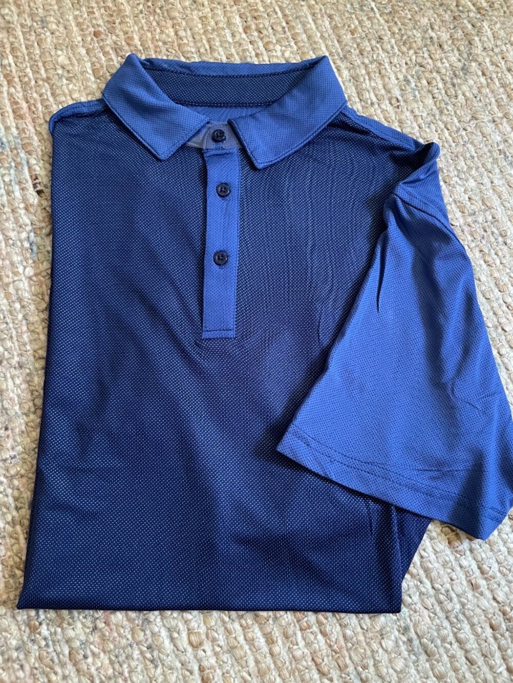 Head Golf Men's Blue Performance Polo Shirt Medium Moisture Wicking Stretch NWT